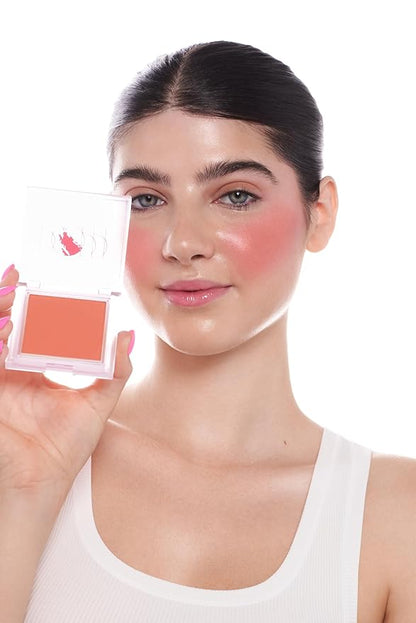 Silky Matte Blush - Luxurious Blush Powder for Cheeks, Long-Lasting, Natural, Powder Blush Palette, Complements All Skin Tones, Cruelty-Free, Vegan, Pigmented - Angel Baby