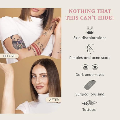 Dermacol DC Full Coverage Foundation | Long Lasting Waterproof Makeup Cover Cream SPF30 | Hypoallergenic & Light Weight Liquid | Tattoo, Acne, Spots #229