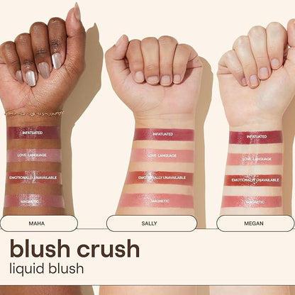 Live Tinted Blush Crush - Creamy Liquid Blush for All Skin Tones, Skincare-Powered With Peony Extract, Aai Fruit Oil, and Vitamin C Infused, Soft Pink, 1 oz