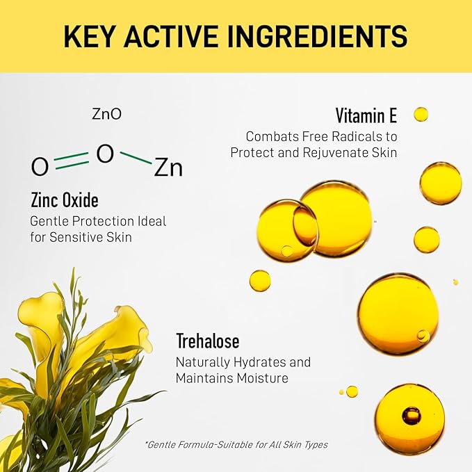 Tinted Moisturizer with SPF 50：Enaskin Naturals Face Tinted Sunscreen with Light Sheer Coverage, UVA/UVB Protection with Broad Spectrum PA+++ - 1.7 oz