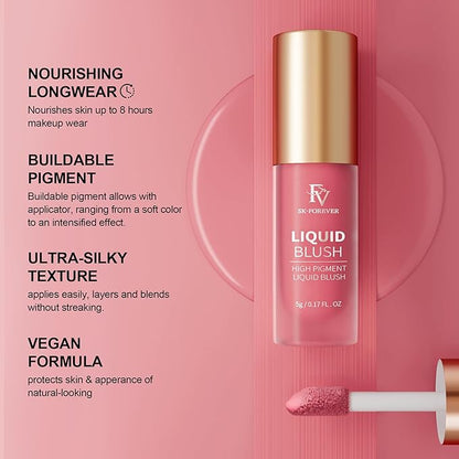 FV Liquid Blush and Cream Eyeshadow Stick, Long Lasting & High Pigmented for All Skin Types