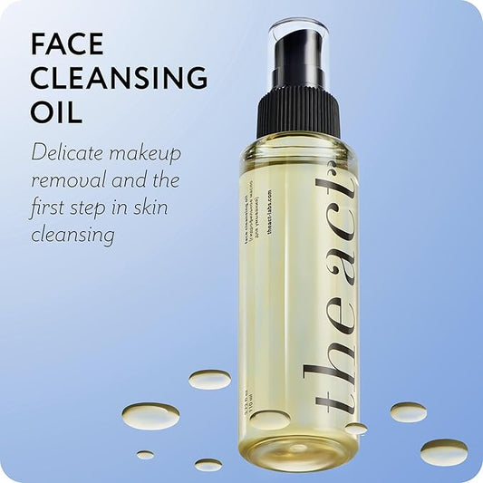 Face Cleansing Oil – Hydrating Makeup Remover & Deep Pore Cleanser | Natural Oils with Grape Seed | Men & Women Cleansing Facial Wash for All Skin Types, Vegan & Cruelty Free | 3.72 fl oz