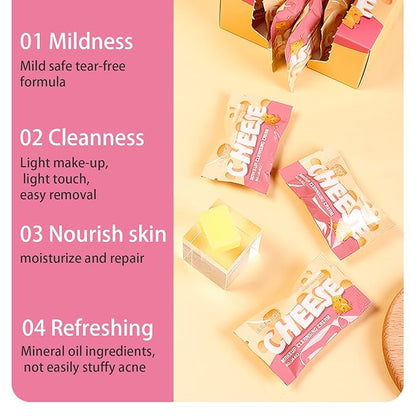 Travel Size Face Cleansing Balm Makeup Remover Gentle Nourishing Facial Cleansing Melting Balm to Oil Mild Eye Lip Face 3-in-1 Refreshing Clean Balm Makeup Remover Oil Set for All Skin -8pcs