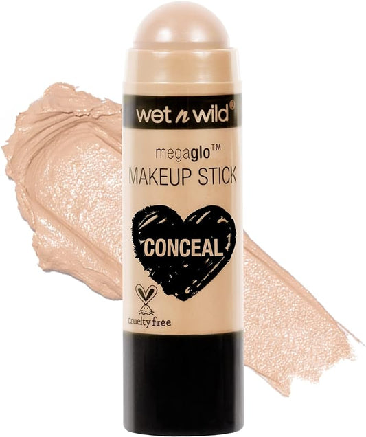 Wet n Wild MegaGlo Conceal & Contour Stick, Nude For Thought & Makeup Stick, Blush Pink Floral, Brown