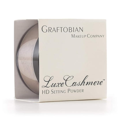 Graftobian HD LuceCashmere Setting Powder (0.7 oz) - No FlashBack, Matte, Silky Smooth Finish (Chocolate Mousse, .7 oz)