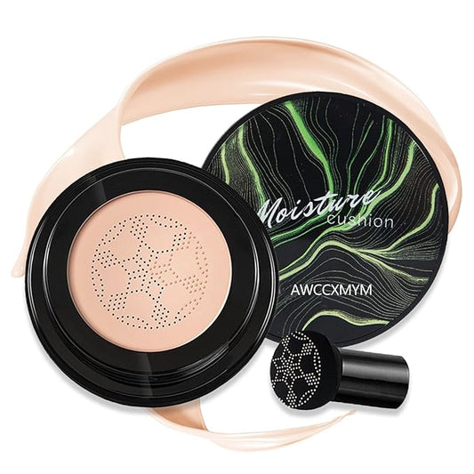 AWCCXMYM Mushroom Head Air Cushion CC Cream, Ivory, 24-Hour Moisturizing, Plant Ingredients, Skin Foundation Concealer