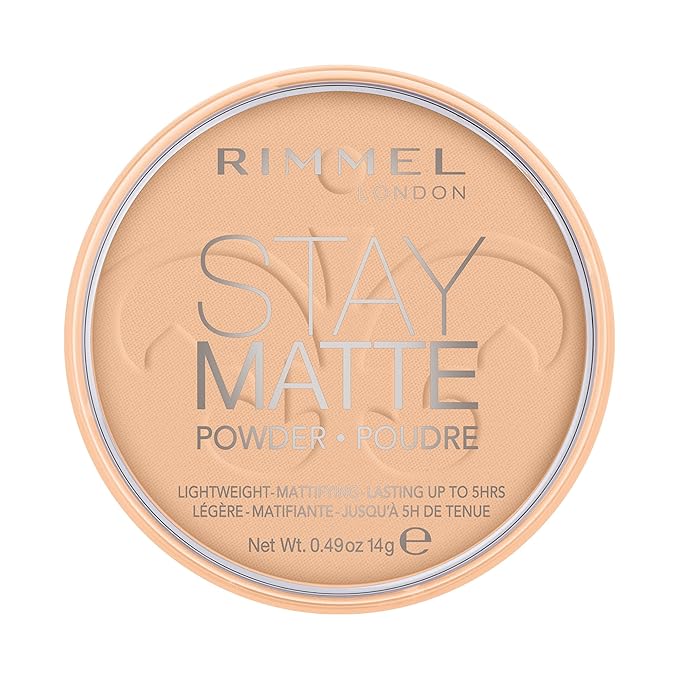 Rimmel London Stay Matte Pressed Powder, Warm Beige, 0.49 Ounce