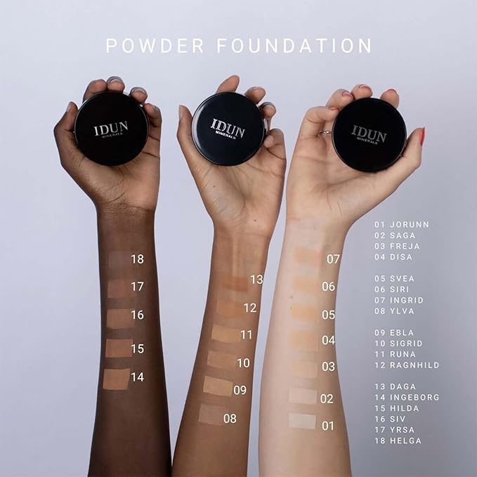 Mineral Powder Foundation - Longwear, Lightweight, Smooth Powder Formula - Blurring, Skin-Perfecting Finish - Vegan and Cruelty Free Formula - 019 Sigrid - 0.25 oz