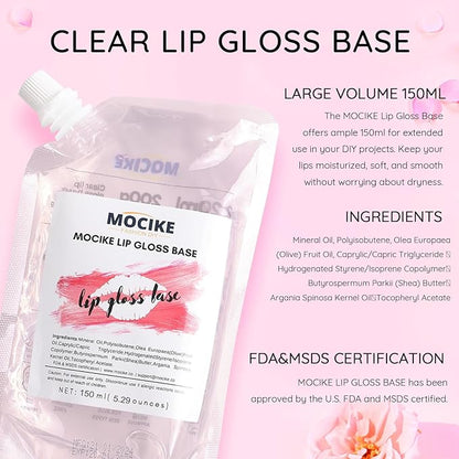 MOCIKE DIY Lip Gloss Making kit for Girl Gifts - 26 PCS DIY Lip Gloss kit Make Your Own Lip Gloss