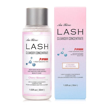 Lash Shampoo Concentrate 30ml Lash Cleanser Concentrate Add Hyaluronic Acid Oil-Free Lash Extension Shampoo Perfect for Salon，Cherry Blossom