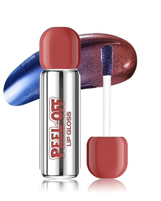Peel Off Lip Stain, Matte Nude Liquid Lip Stain Peel Off Lip Liner Tattoo Non Stick Lip Gloss, Long Lasting Waterproof Red Lip Tint Lipstick Intense Lip Color Highly Pigmented for Women Lip Makeup-04