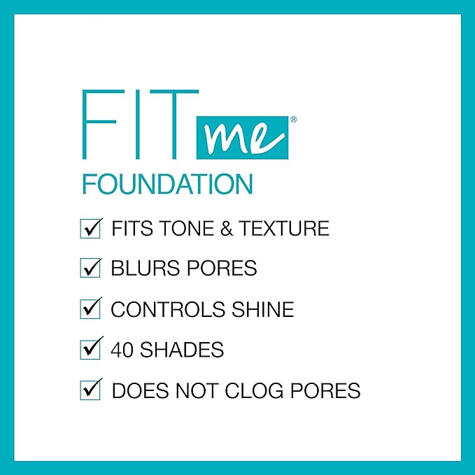 Maybelline Fit Me Matte + Poreless Liquid Foundation + Fit Me Mattifying Primer Makeup Bundle, Includes 1 Foundation in Coconut and 1 Primer