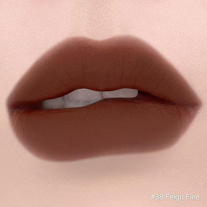 BBIA Last Velvet Lip Tint - Soft & Creamy Matte Finish Lip Stain, Blur Effect with Velvety Texture, Long-Lasting, High Pigment, Lightweight, Non-Drying, Korean Lip Makeup (38 FEIGN FINE)