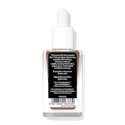wet n wild Bare Focus Skin Tint, 5% Niacinamide Enriched, Buildable Sheer Lightweight Coverage, Natural Radiant Finish, Hyaluronic & Vitamin Hydration Boost, Cruelty-Free & Vegan - Deep