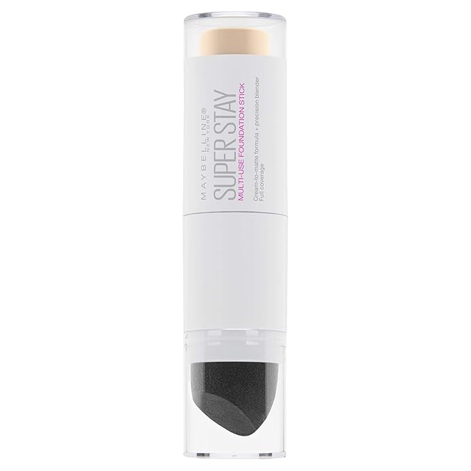 Maybelline New York Super Stay Foundation Stick For Normal to Oily Skin, Porcelain, 0.25 oz.