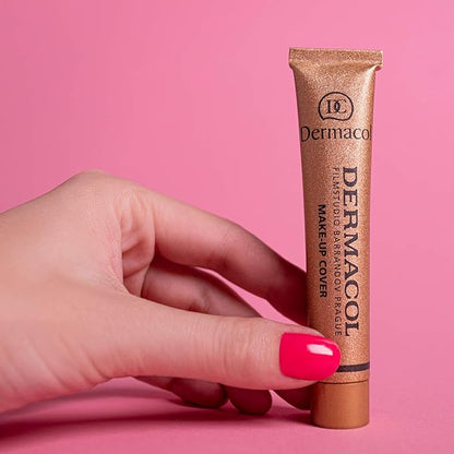 Dc Dermacol Dermacol Make Up Cover Foundation Bundle With 15Ml Satin Base Primer : 2 Items (Original Guaranteed) (226)