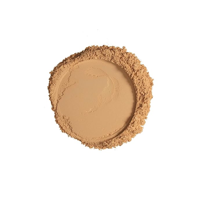 Ruby Kisses Mineral Pressed Powder Foundation, Medium to Full Coverage Natural Finish 0.35 Ounce (Golden Honey)