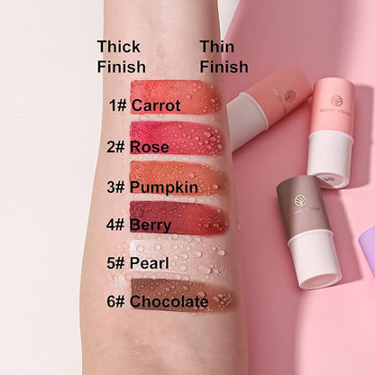 YOUNG VISION Cream Contour Sticks Collection, 6 Colors Face Blush, Bronzer and Highlighter Makeup Set, Putty Blush Palette, Blendable, Lightweight, Christmas Gift for Women or Girls…