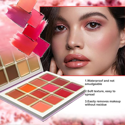 24 Color Conceal Correct Cream Contour Bronzer Blush Highlighter Face Palette with Makeup Brushes, Matte and Glow Contour Kit Concealer for Dark Circles