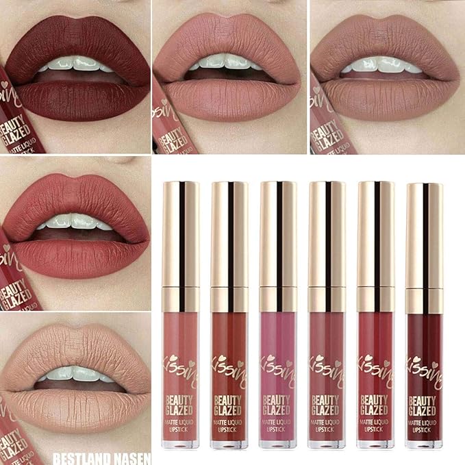 60 Colors Eyeshadow Palette 4 in1 Color Board Makeup Palette & 6 PCS Matte Birthday Edition Durable Liquid Lipstick Beauty Cosmetics Makeup Set