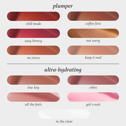 Julep So Plush Plumping Lip Gloss – High-Shine, Non-Sticky Lip Color - Vitamin E for Soothing & Repair – Cruelty-Free, Moisturizing Gloss – Chill Mode
