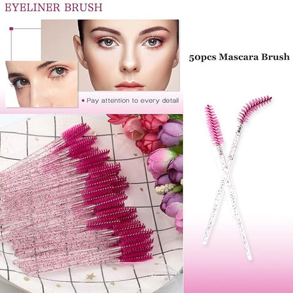 Lash Shampoo for Lash Extensions Eyelash Extension Cleanser with USB Lash Fan,60ml Lash Mousse,Mascara Brush,Nose Blackhead Facial Cleaning Brush and Wash Bottle for Eye Makeup Remover (Rose)