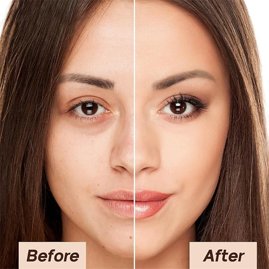 Full Coverage Liquid Foundation - Lightweight & Waterproof Moisturizing Foundation, Oil-Free & Nourishing Formula Concealer for Flawless and Long - Lasting Face Makeup & All Skin Types (#02 Natural)