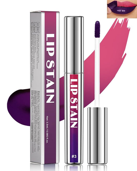 Peel Off Lip Stain Tattoo, Long Lasting Lip Liner Stain Peel Off Matte Nude Lipgloss Hot Pink Lipstick, Waterproof Smudge Proof High Pigmented Color Peel Off Lipstain Tint Women Lip Makeup Gift-03