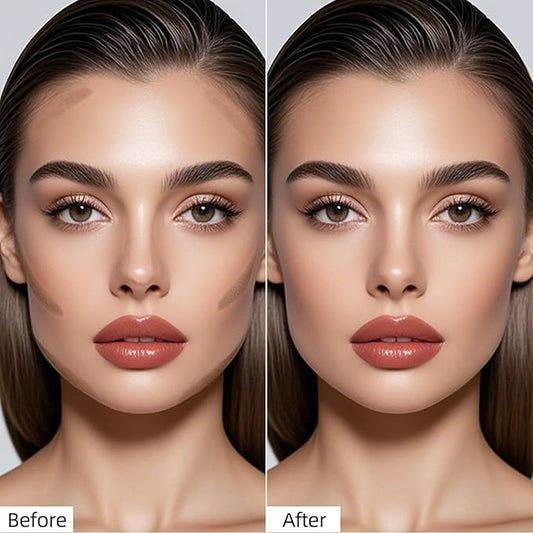 Erinde Cream Contour Bronzer Stick, Natural Finish Contouring Stick, Blendable & Smooth Matte Bronzer Stick, Waterproof & Long Lasting Face Shaping Makeup, 01 Warm Tone