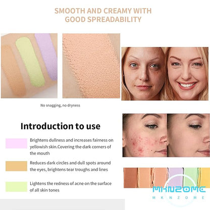 Professional Makeup Cream Contour Palette, Joyeee 18 Colours Concearler Full Coverage & Makeup Brush Set Contour Concearler Palette Contouring Face Make Up Gift for Women Girls