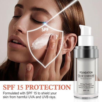 SPF 50+ Foundation 4 in 1 - Medium Spectrum + TLM Colour Changing Foundation SPF15