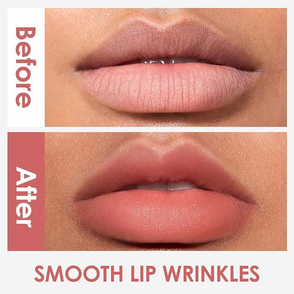 Hydrating Lip Serum Cream, Longlasting Moisturizing, Lightweight Lip Gloss, Semi-Matte Lipstick with Vitamin E, Crithmum Maritimum Essential oil, C205