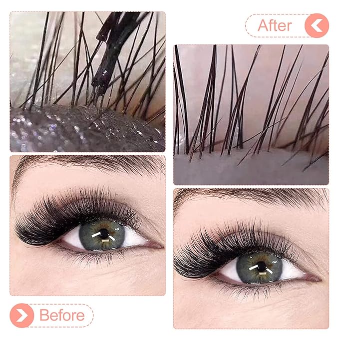 Eyelash Extension Cleanser 60ML Natural Lash Extension Shampoo Peach Professional Eyelid Foaming Cleanser Paraben & Sulfate Free Non-lrritating with Salon and Home Care