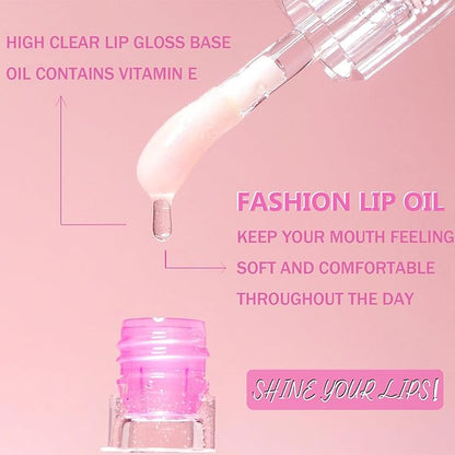 2024 New Magic Color Changing Lip Oil PH，Warm Change Glitter Lip Gloss, Color Changing Lip Oil V2, Color Changing Lip Gloss, Moisturizing Plumping Clear Lips Oil Tinted Lip Plumper Lips Care