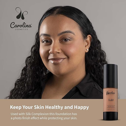 Plant-Based Foundation in Seashell Shade - Hydrating, Pore-Minimizing & Buildable Coverage - Vegan, Non-GMO, Gluten-Free, Paraben-Free- Sun Protection - 1Fl Oz