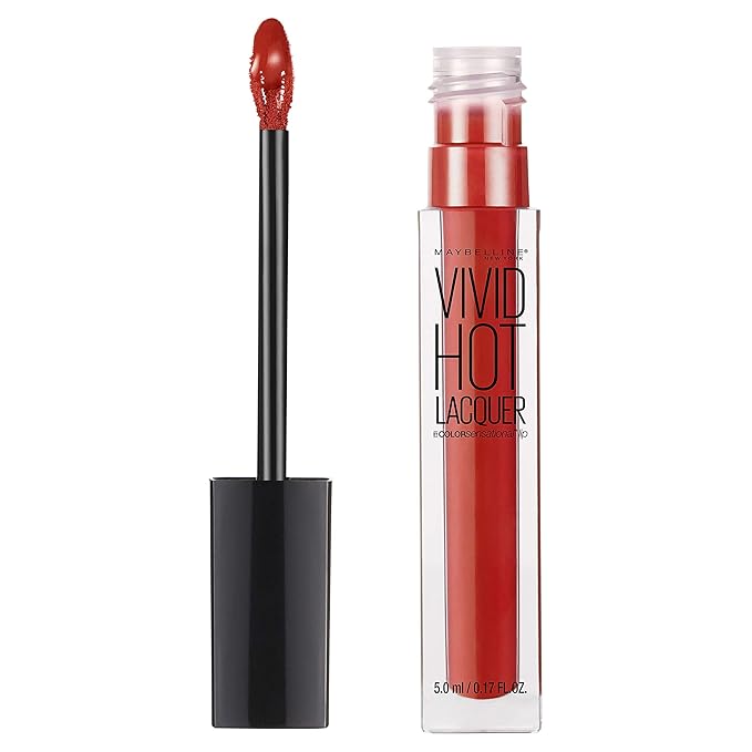 Maybelline New York Color Sensational Vivid Hot Lacquer Lip Gloss, So Hot, 0.17 fl. oz.