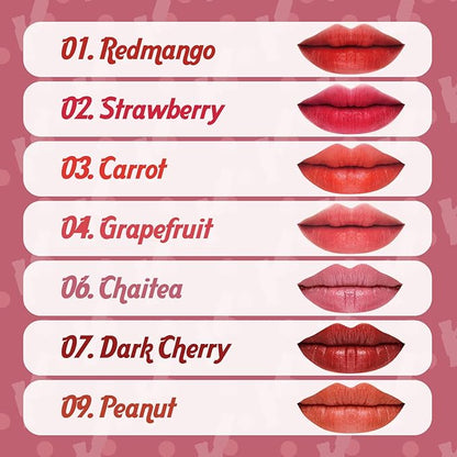 THESAEM Saemmul Mousse Candy Tint #6 Chaitea Mousse - High Pigment Matte Finish Long Lasting Lip Stain with Honey Extracts to Hydrate Lips - Weightless & Smudge-Proof, 0.3 fl.oz.