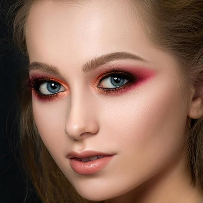 7 Colors Glitter Eyeshadow Palette, Shimmer Full Face Makeup Palette, Professional Eye Makeup Palette for Eyes, Lips, Contour & Blush
