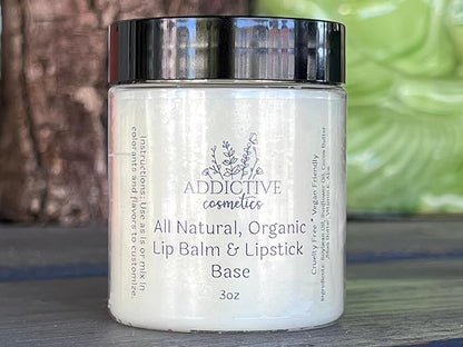 All Natural Organic Lip Balm and Lipstick Base, 3oz