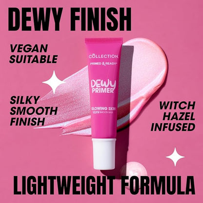 Cosmetics Primed and Ready Illuminating Primer, Dewy Finish For Dry Skin, 25ml, Pearl (Packaging may vary)