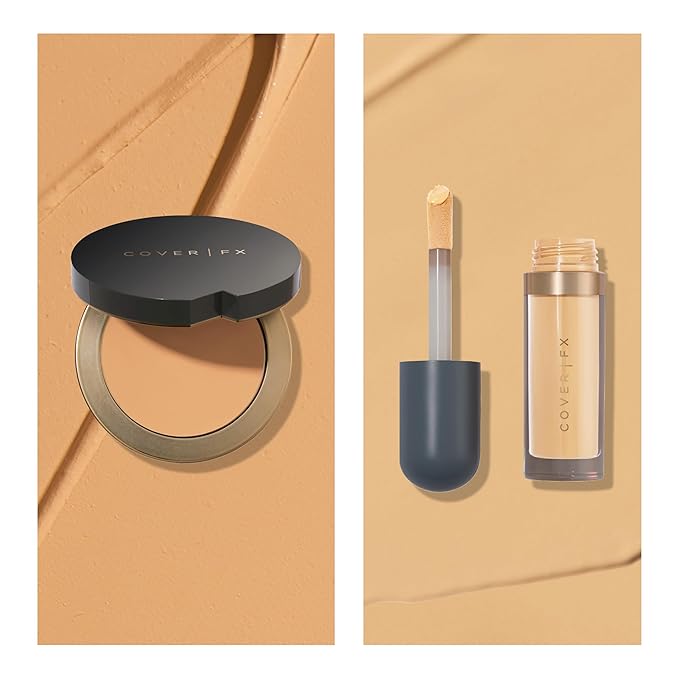 Discoloration Kit: Total Cover Cream Foundation, M4 + Skin Discovered Longwear Concealer, M3 - Full Coverage