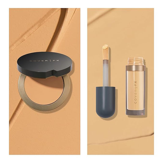 Discoloration Kit: Total Cover Cream Foundation, M4 + Skin Discovered Longwear Concealer, M3 - Full Coverage