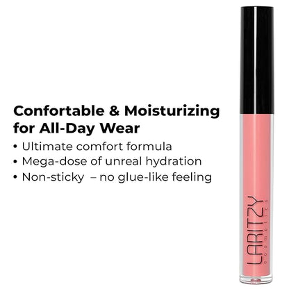 Holographic Lip Gloss – Hydrating Non-Sticky Topcoat – 3.1 g (0.1 oz) (Vibe)