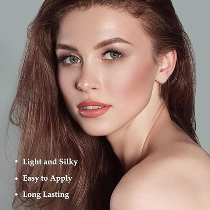 Boobeen Blush Powder Face Makeup, Highly Pigmented Single Color Face Blush for Cheeks, Shape, Contour & Highlight Face to Create a Natural Matte Finish, Blendable