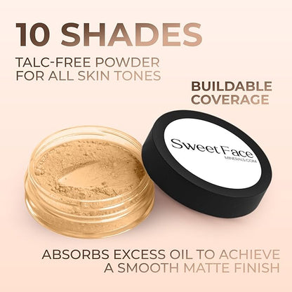Beige Shade Foundation (20g Full Size Sifter Jar) Matte Mineral Makeup Loose Powder Bare Face Full Coverage Long Lasting All Natural Noncomedogenic for All Skin Types Airbrushed Finish SPF 30