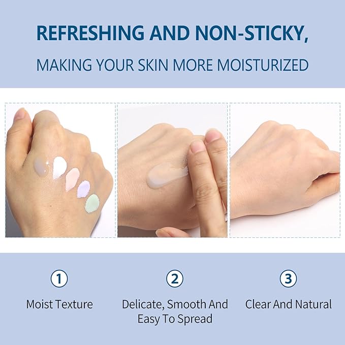 UCANBE Hydrating Face Primer: Smooth Lightweight Skin Primers - Moisturizes Long-lasting Makeup Primer For Flawless, Soothes Dry Skin（Blue，1.06 Oz）