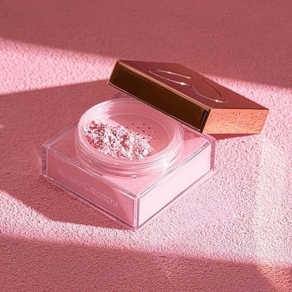 Beauty Bundle Beauty Creations Pink Cloud Pink Loose Setting Powder & Amorus Cloud Blur Matte Balm Foundation, Minimizes Pores, Matte Finish 14HR Shine Control (Ivory)