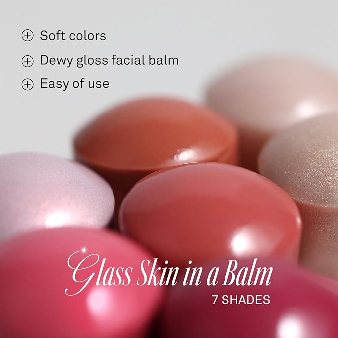 hince True Dimension Radiance Balm 10g - Shimmer Glow Face Highlighter Stick, Translucent Colors, Cream Blush Stick, Glass Skin in a Balm, Korean Beauty, Natural Makeup (SHELLY PINK, TP005)