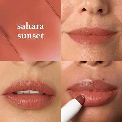 Julep With a Trace Retractable Creamy Long-Lasting Lip Liner, Velvet Mauve & It's Balm: Tinted Balm + Buildable Lip Color, Sahra Sunset