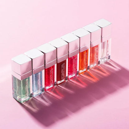 MAEPEOR Hydrating Lip Glow Oil 10 Colors Moisturizing Lip Oil Gloss Non-sticky Transparent Lip Gloss Long Lasting Nourishing Tinted Lip Balm with Big Brush Head (IColors 16)